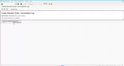 How to solve the problem with SAP Sales Order Incompletion log? : Standard order incompletion log