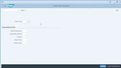 Comment Utiliser SAP GUI? : Dans l'écran principal d'une transaction SAP