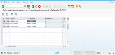 Interval does not exist for object RF_BELEG : Interval saved in FBN1 transaction