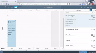 Manage my timesheet and event-based revenue recognition in SAP Cloud