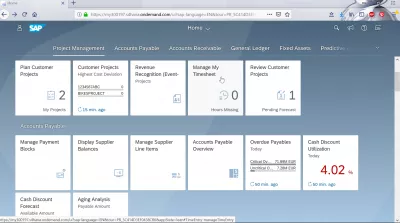 Manage my timesheet and event-based revenue recognition in SAP Cloud : FIORI timesheet app Manage my timesheet in FIORI apps