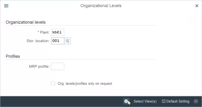 SAP: The material does not exist or is not activated M3305 : Entering organization levels for material creation