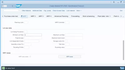 SAP: het materiaal bestaat niet of is niet geactiveerd M3305 : Uitbreiding materiaalhoofdaanzichten