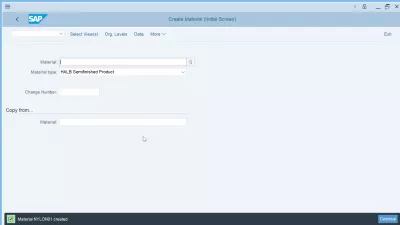 SAP: O material não existe ou não está ativado M3305 : Visualizações de material criadas na transação MM02 de material de criação