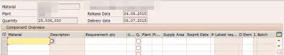 SAPning biron bir komponentini aniqlash mumkin emas : Materiallar materiallari portlatilmadi