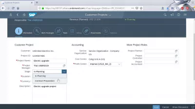 How to plan a customer project in SAP Cloud? : Customizing the customer project