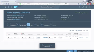 How to plan a customer project in SAP Cloud? : Work item selection