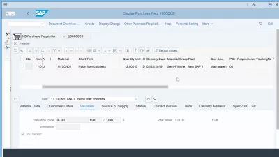 What is procurement lifecycle management for operational purchasing? : Purchase Requisition Transaction in SAP