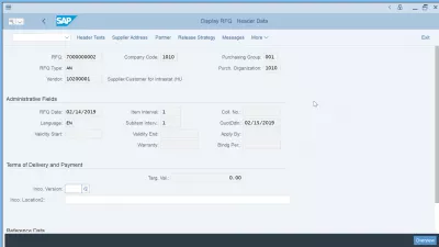 What is procurement lifecycle management for operational purchasing? : Request for quotation in SAP