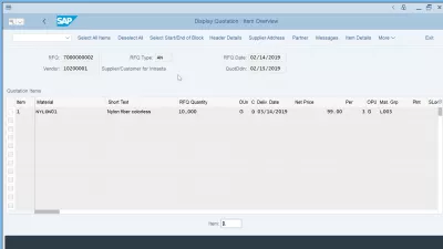 What is procurement lifecycle management for operational purchasing? : Offer received from a supplier in response to a request for quotation