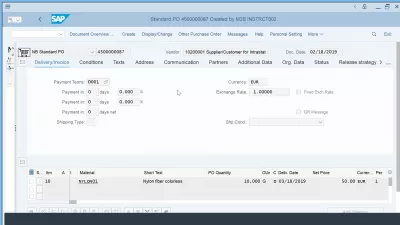 What is procurement lifecycle management for operational purchasing? : Create Purchase Order