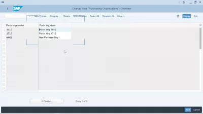 Purchasing organization in SAP explained: creation, assignment, tables : Create a purchasing organization in SAP
