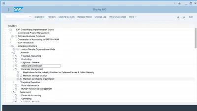 Purchasing organization in SAP explained: creation, assignment, tables : Maintain purchasing organization in SPRO customization transaction