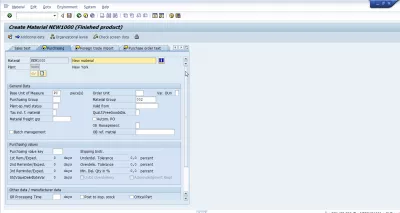 Purchasing group in SAP : Create purchasing group in SAP