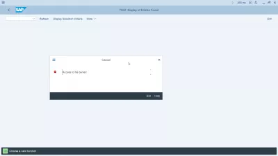 លុបការជូនដំណឹងសុវត្ថិភាព Gui SAP : ការលេចឡើងកំហុស SAP: ការចូលប្រើឯកសារបានបដិសេធ
