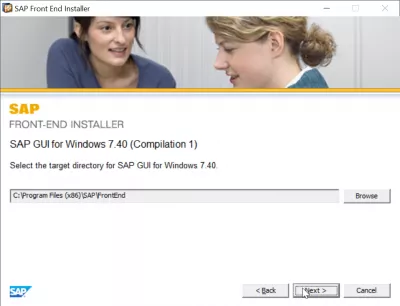 SAP GUI installatiestappen 740 : SAP-installatiemapkeuze