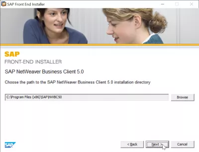 SAP GUI installasjonstrinn 740 : SAP NetWeaver installasjons katalogvalg