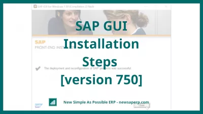 SAP GUI संस्थापन चरण [संस्करण Steps५०]