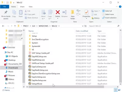SAP GUI Installation Steps [version 750] : SAP GUI installer SetupAll in file explorer
