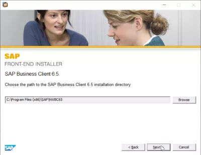 ขั้นตอนการติดตั้ง SAP GUI [เวอร์ชัน 750] : การเลือกโฟลเดอร์การติดตั้ง SAP