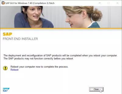 SAP GUI Installation Steps [version 750] : SAP Front end installer installation complete