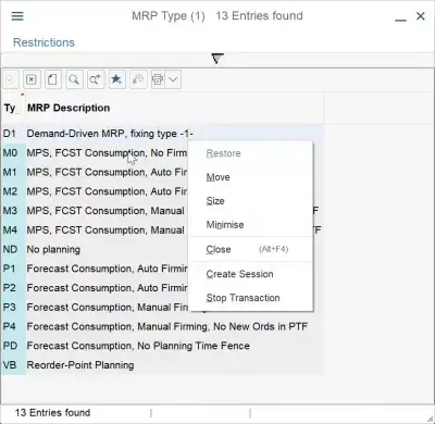 SAP MM 인터뷰 질문 및 답변 : SAP의 MRP 유형, 가능한 SAP MM 인터뷰 질문의 예