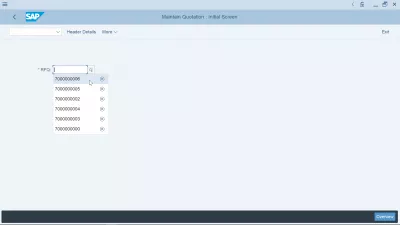 ME47 SAP kreiranje ponuda za kupovinu u jednostavnim koracima : Održavajte inicijalni ekran s ponudom u transakciji ME47