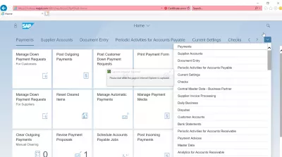 Listahan ng SAP S4 HANA FIORI apps