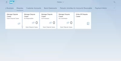 List of SAP S4 HANA FIORI apps : Disputes SAP S4 HANA FIORI apps