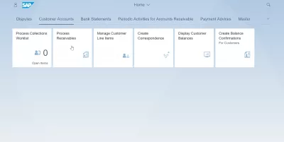 List of SAP S4 HANA FIORI應用程序 : 客戶帳戶SAP S4 HANA FIORI應用程序