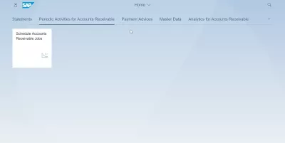 List of SAP S4 HANA FIORI應用程序 : 應收帳款SAP S4 HANA FIORI應用程序的定期活動