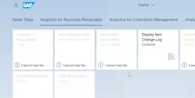 List of SAP S4 HANA FIORI apps : Analytics for Accounts Receivable SAP S4 HANA FIORI apps