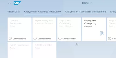 List of App SAP S4 HANA FIORI : Analytics per contabilità clienti App SAP S4 HANA FIORI