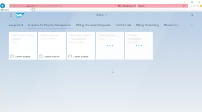 List of App SAP S4 HANA FIORI : Analisi per la gestione delle controversie App SAP S4 HANA FIORI