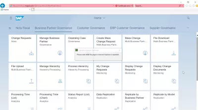 List of App SAP S4 HANA FIORI : Governance dei partner aziendali App SAP S4 HANA FIORI