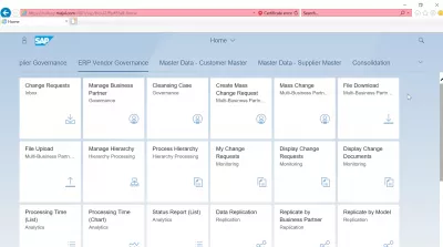 List of App SAP S4 HANA FIORI : Governance dei fornitori ERP App SAP S4 HANA FIORI