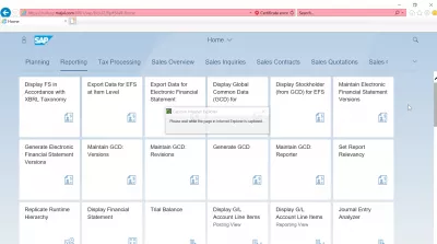 Listahan ng SAP S4 HANA FIORI apps : Pag-uulat ng SAP S4 HANA FIORI apps