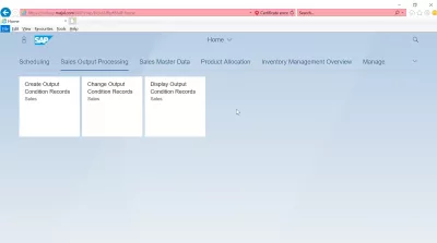 List of App SAP S4 HANA FIORI : Elaborazione dell'output di vendita App SAP S4 HANA FIORI