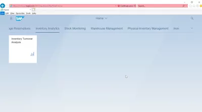 Listahan ng SAP S4 HANA FIORI apps : Inventory Analytics SAP S4 HANA FIORI apps