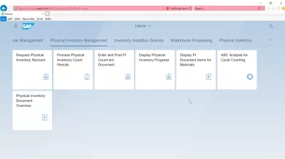 List of SAP S4 HANA FIORI apps : Physical Inventory Management SAP S4 HANA FIORI apps