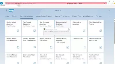 List of SAP S4 HANA FIORI apps : Periodic Activities SAP S4 HANA FIORI apps