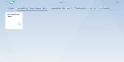 List of Aplikacje SAP S4 HANA FIORI : Centralne dane podstawowe aplikacje SAP S4 HANA FIORI dla partnerów biznesowych