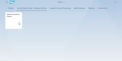 Listahan ng SAP S4 HANA FIORI apps : Central Master Data Partner ng Negosyo SAP S4 HANA FIORI apps
