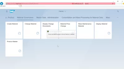 List of SAP S4 HANA FIORI apps : Material Governance SAP S4 HANA FIORI apps