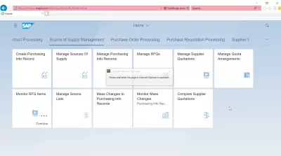 List of SAP S4 HANA FIORI apps : Source of Supply Management SAP S4 HANA FIORI apps