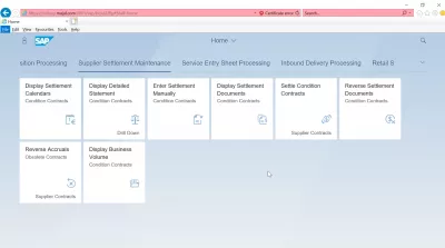 List of SAP S4 HANA FIORI apps : Supplier Settlement Maintenance SAP S4 HANA FIORI apps