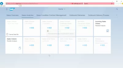 Listahan ng SAP S4 HANA FIORI apps : Sales Analytics SAP S4 HANA FIORI apps