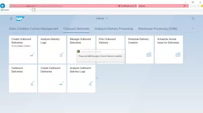 Listahan ng SAP S4 HANA FIORI apps : Outbound Deliveries SAP S4 HANA FIORI apps