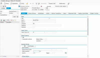 Comment créer un partenaire dans SAP S/4HANA : Entrez les données générales du partenaire