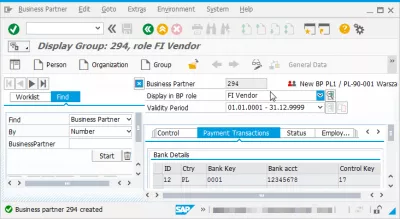 How to create business partner in SAP S/4HANA